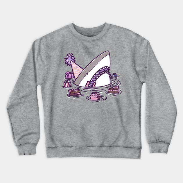 Birthday Princess Shark II Crewneck Sweatshirt by nickv47